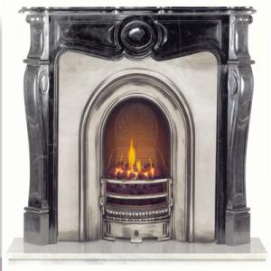 Fireplace Black Marble