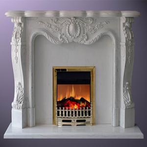 Fireplace White Marble 4