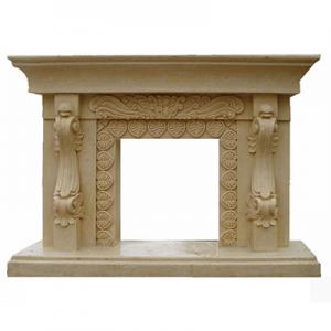 Fireplace Yellow Limestone