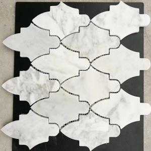 Carrara white mosaic CA003