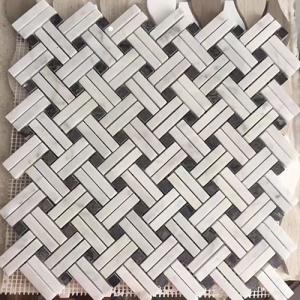 Carrara white mosaic CA004
