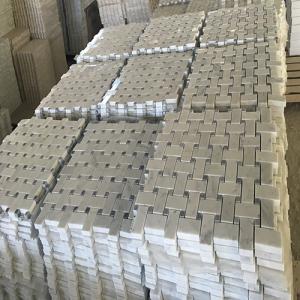 Carrara white mosaic CA008