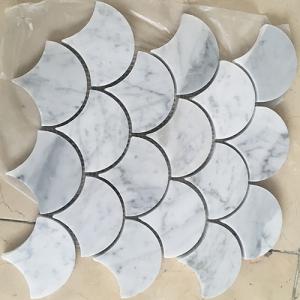 Carrara white mosaic CA009
