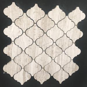 White wood mosaic WM003