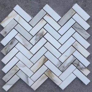 Calacatta gold mosaic 004