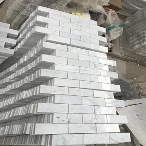 Carrara white mosaic CA0012