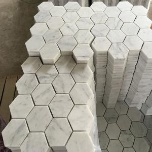 Carrara white mosaic CA0013